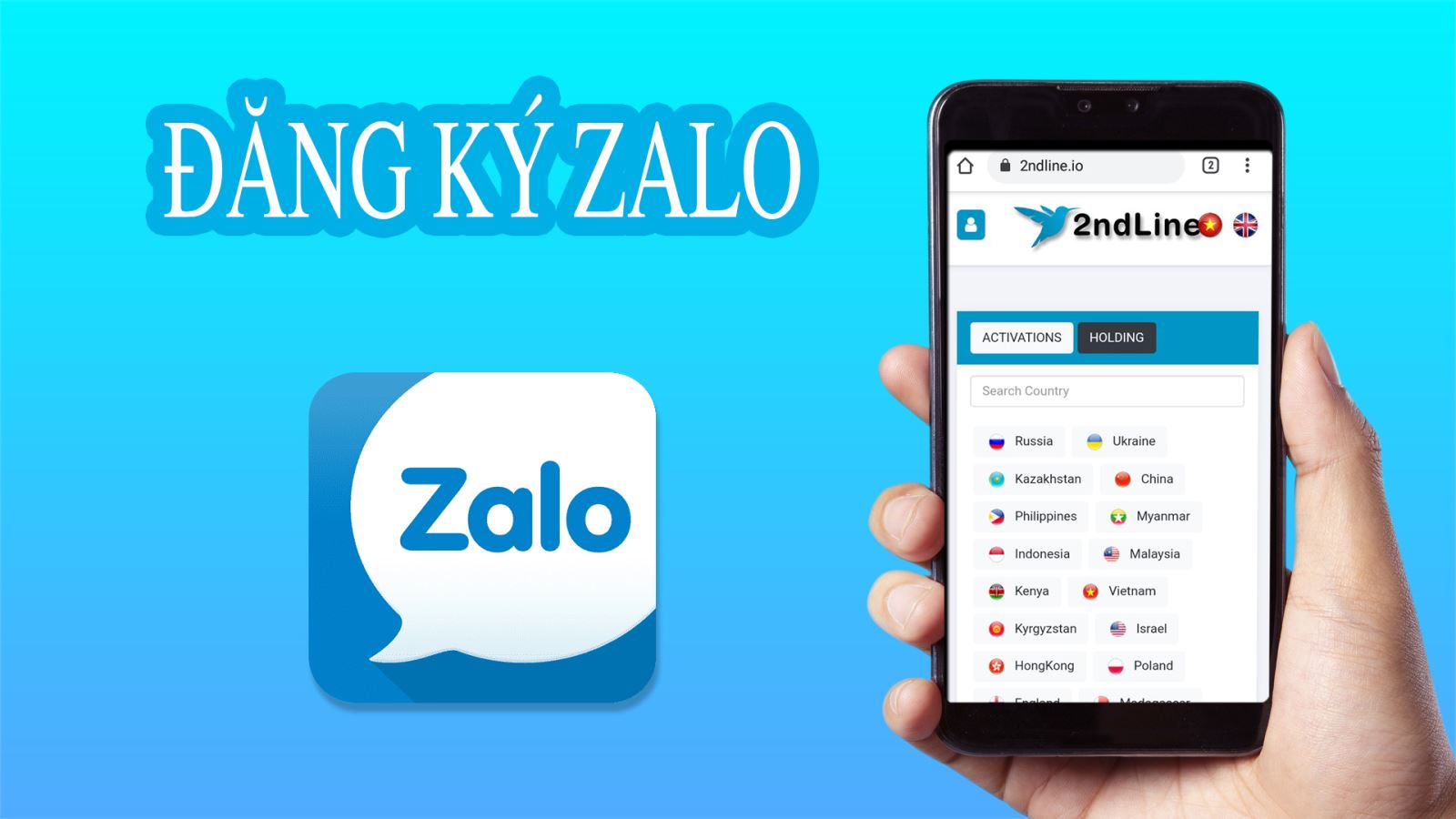 Hướng dẫn tạo tài khoản zalo tại 2ndLine.io